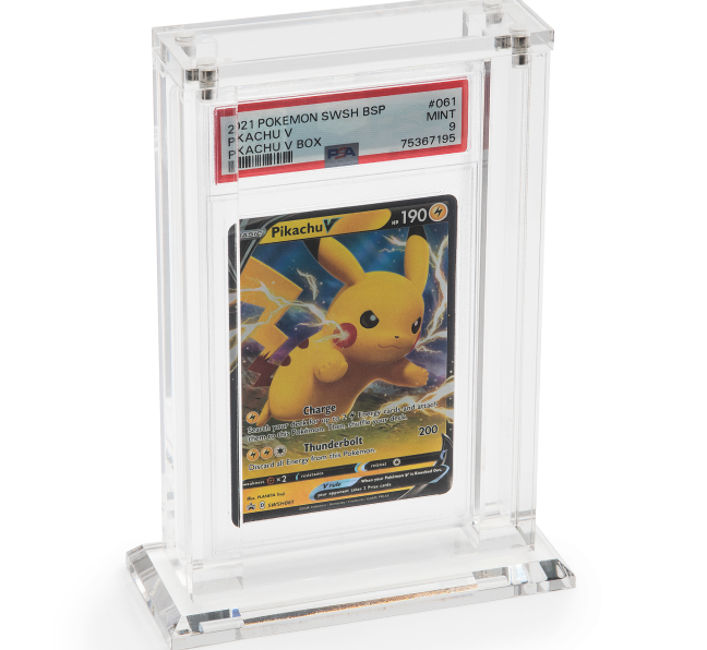 graded card slab case Trading Card Displays for 1 Vertical Graded Slab – Slab Museum
