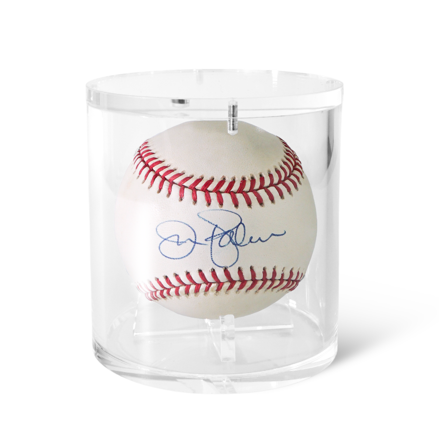 Baseball holder with UV protected acrylic case for collectible baseball